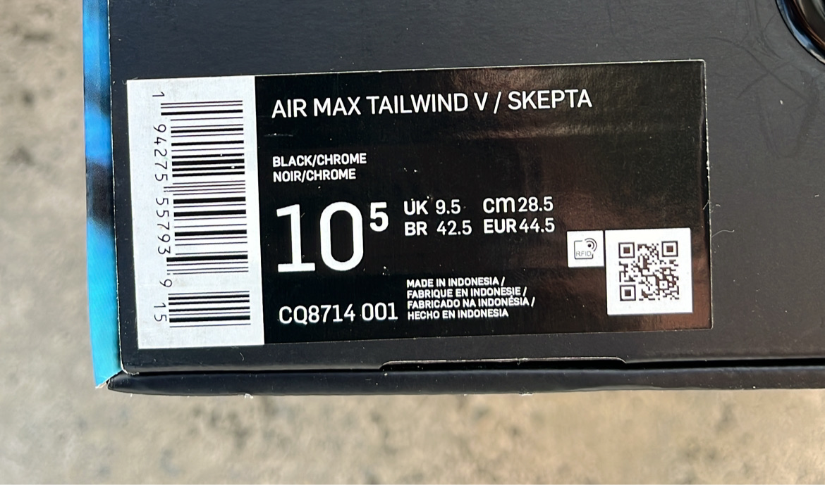 Air Max Skepta Blue - EU44.5 / US 10.5 / UK 9.5