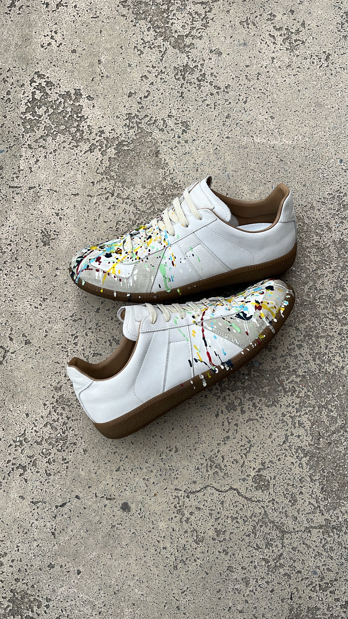 Maison Margiela GAT Paint Splatter White - EU42 / US8.5 / UK7.5