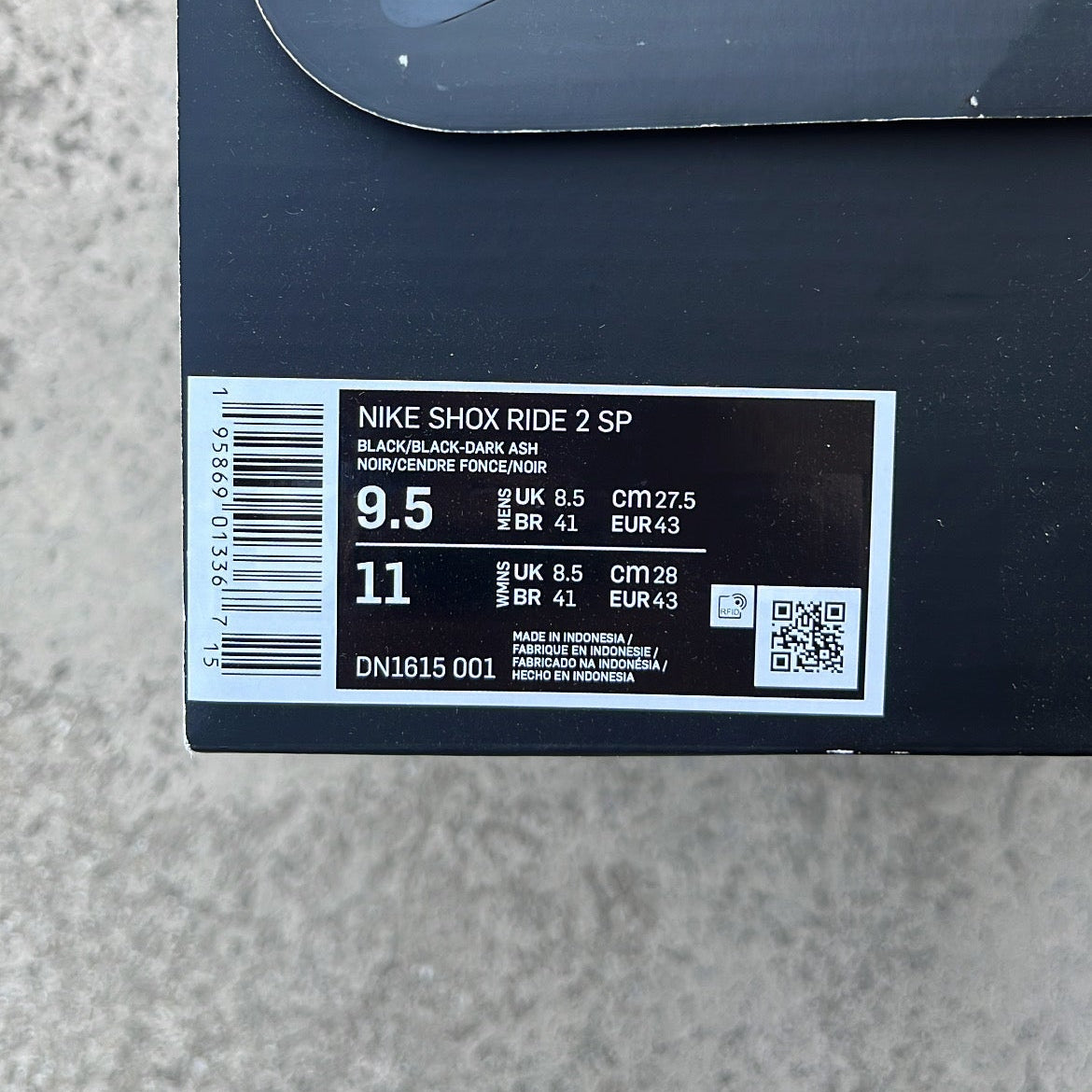 Shox Supreme Black - EU43 / US9.5 / UK8.5