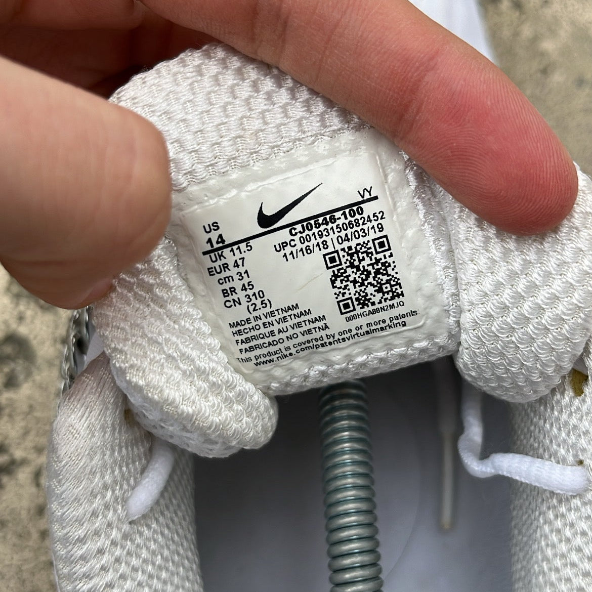 Shox CDG White - EU47 / US12.5 / UK11.5