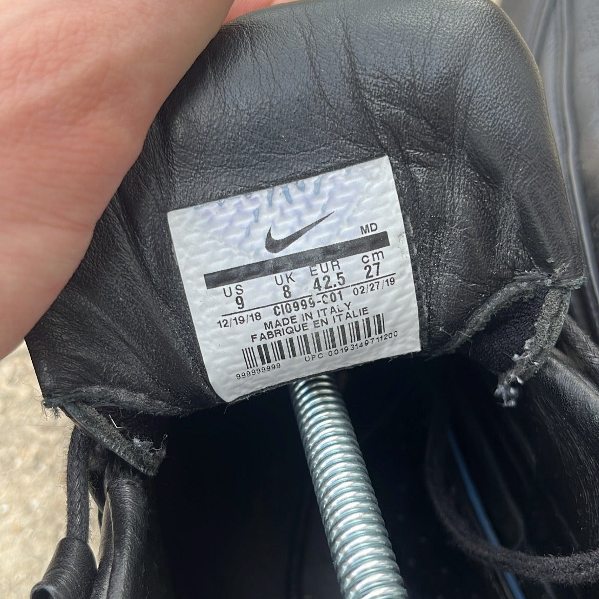 Air Max 95 Supreme Black - EU42.5 / US9 / UK8