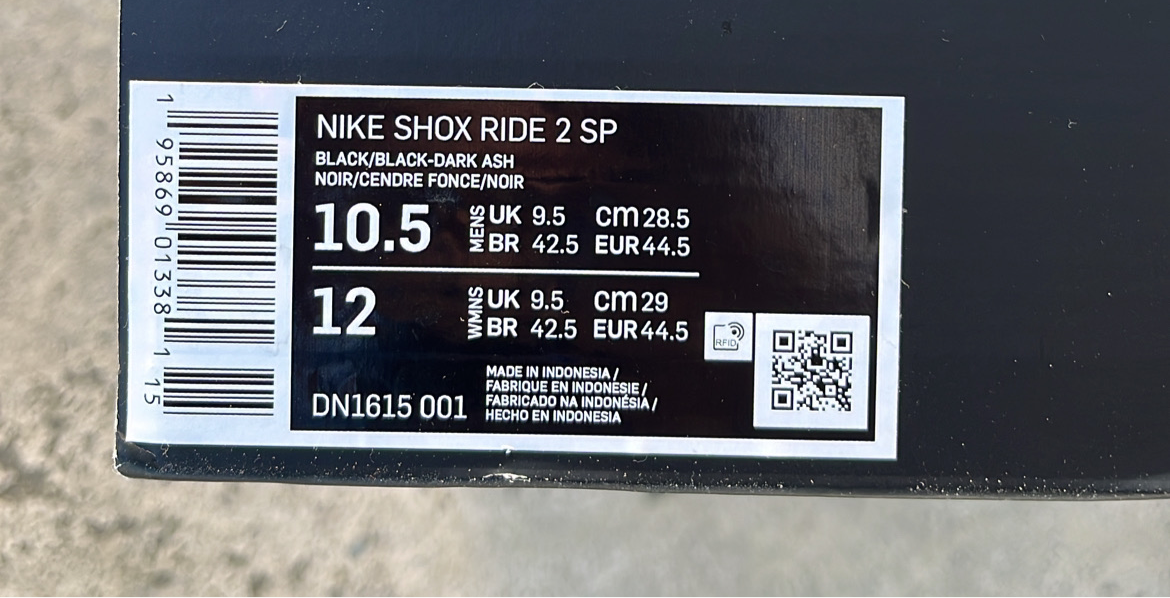 Shox Supreme Black - EU44.5 / US10.5 / UK9.5