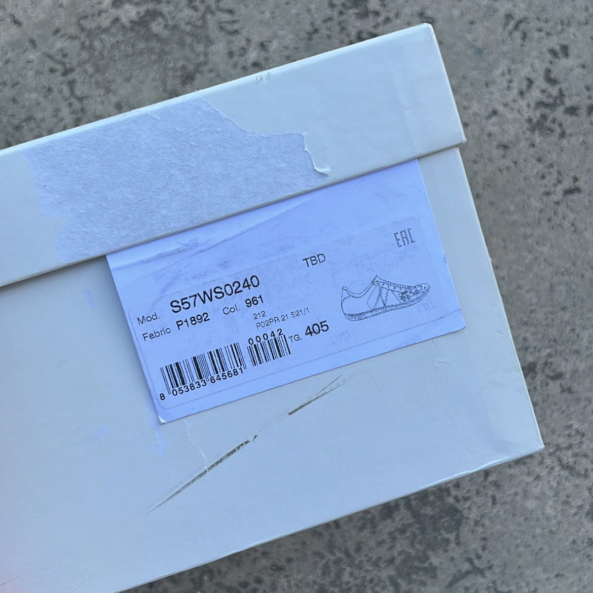 Maison Margiela GAT Paint Splatter White - EU40.5 / US7.5 / UK6.5