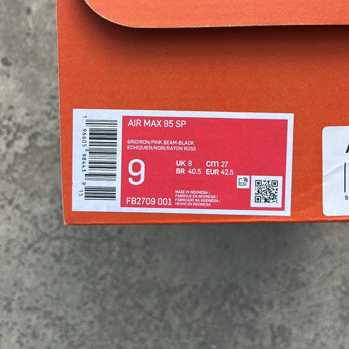 Air Max 95 Corteiz Pink Beam - EU42.5 / US9 / UK8