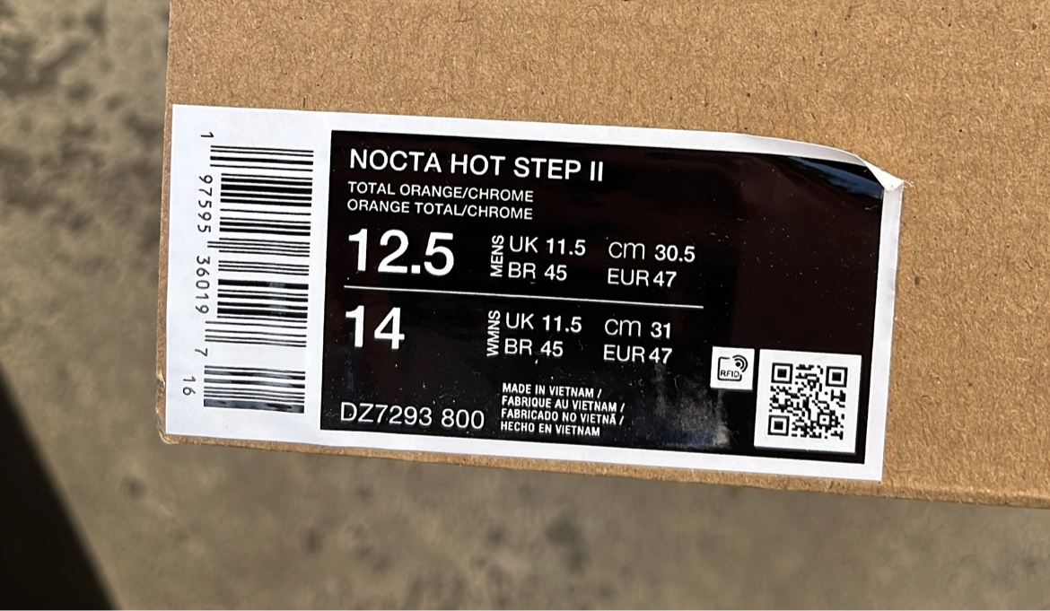 Nocta Hot Step 2 Orange - EU47 / US12.5 / UK11.5