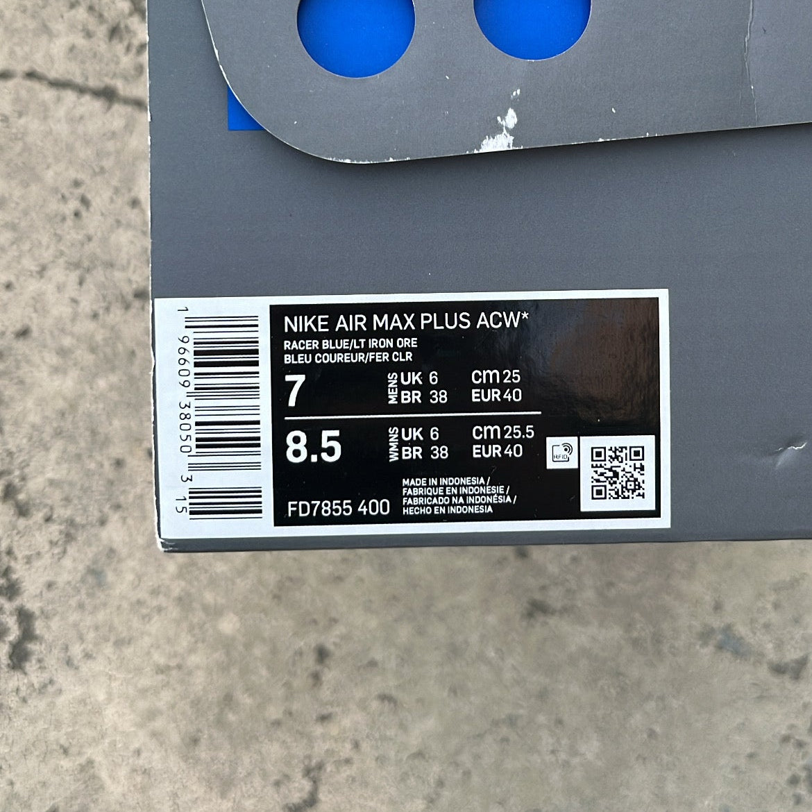 TN A Cold Wall Blue - EU40 / US7 / UK6