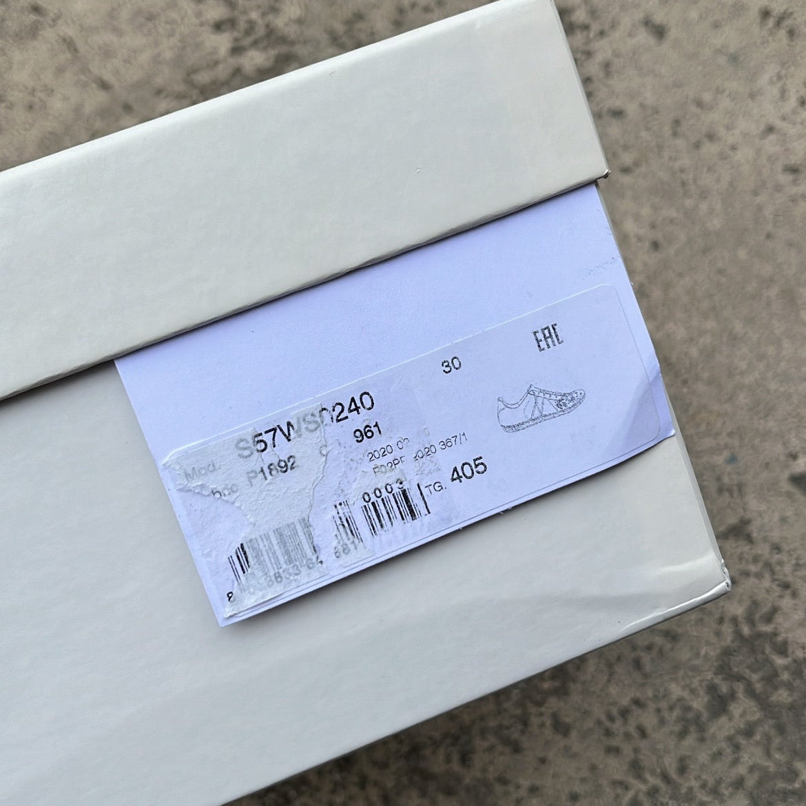 Maison Margiela GAT Paint Splatter White - EU40.5 / US7.5 / UK6.5