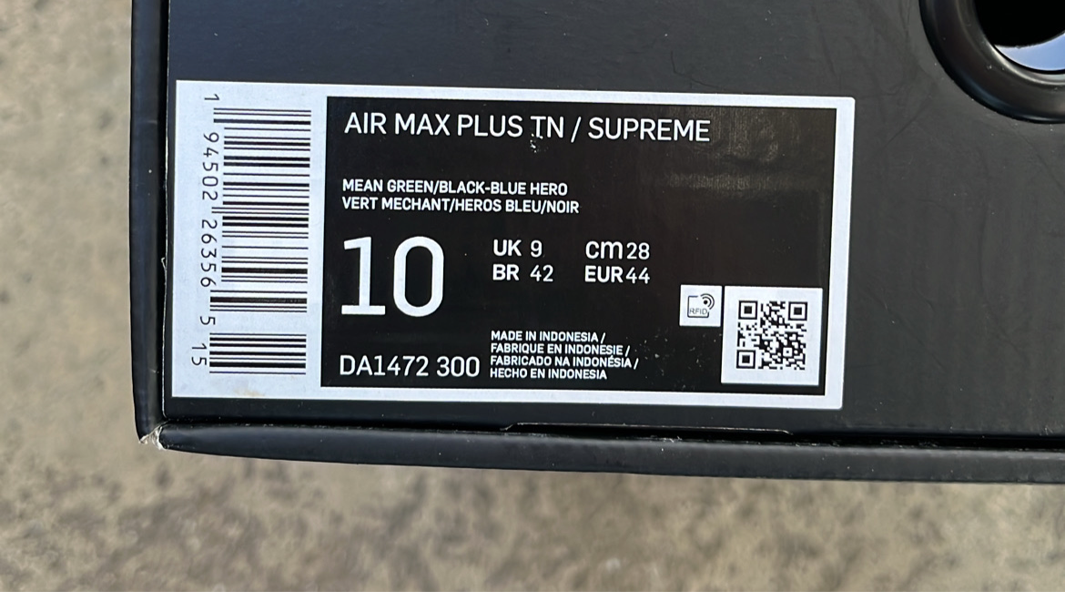Tn Supreme Green - EU44 / US10 / UK9