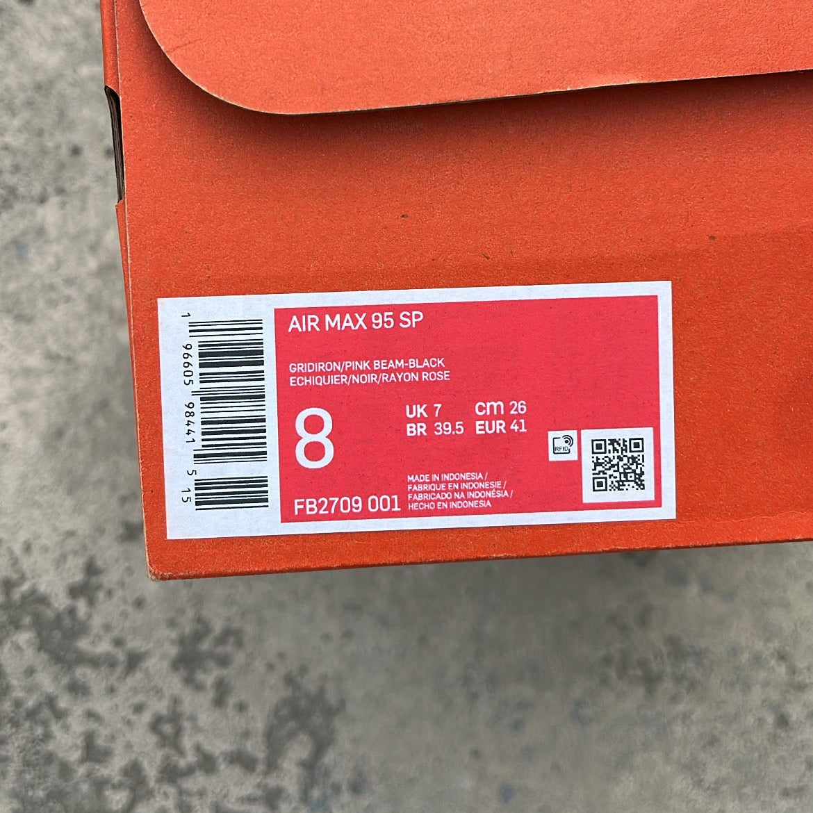 Air Max 95 Corteiz Pink Beam - EU41 / US8 / UK7