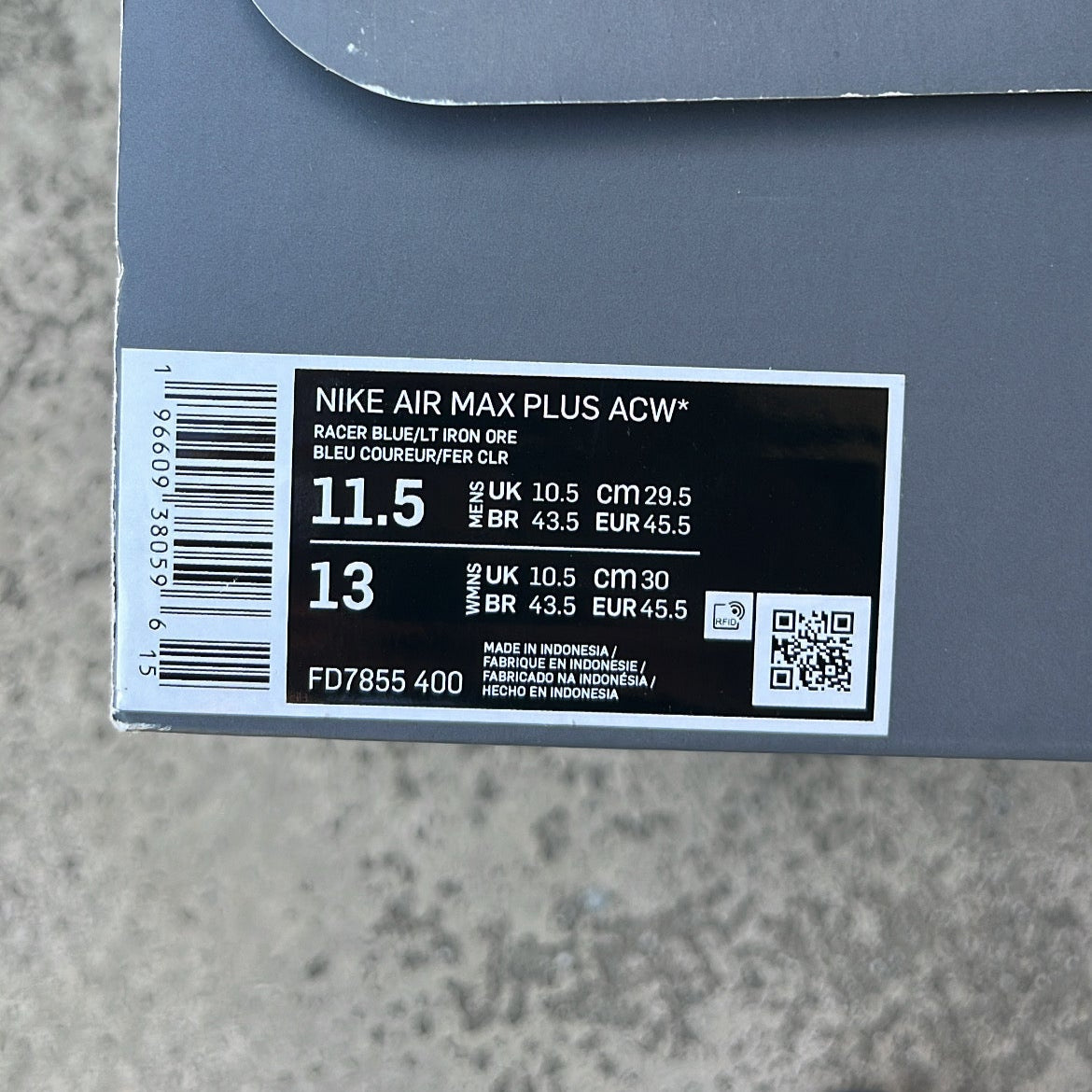 TN A Cold Wall Blue - EU45.5 / US11.5 / UK10.5