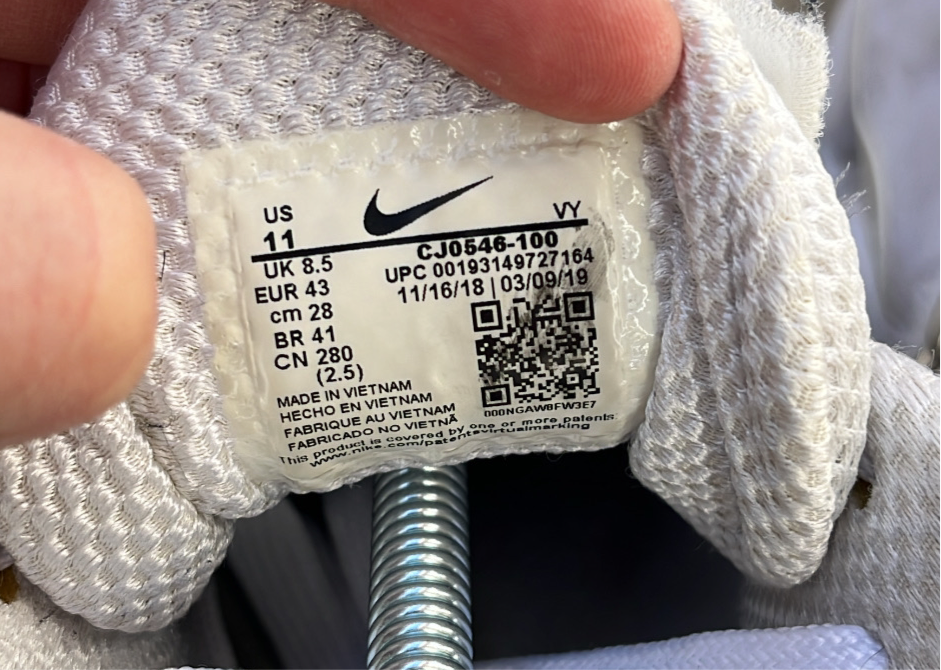 Shox CDG White - EU43 / US9 / UK8