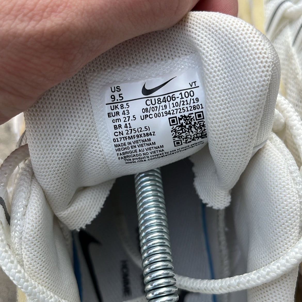 Air Max 95 CDG White - EU43 / US9.5 / UK8.5