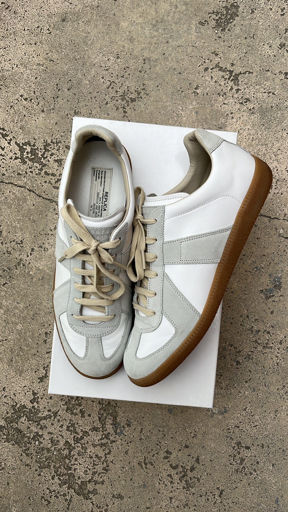 Maison Margiela GAT White Grey - EU42 / US8.5 / UK7.5