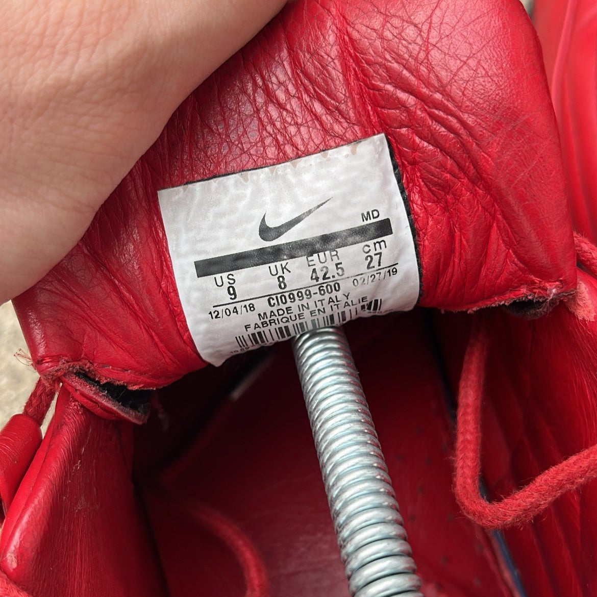 Air Max 95 Supreme Red - EU42.5 / US9 / UK8