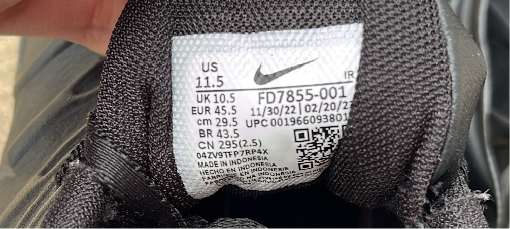 TN A Cold Wall Black - EU45.5 / US11.5 / UK10.5