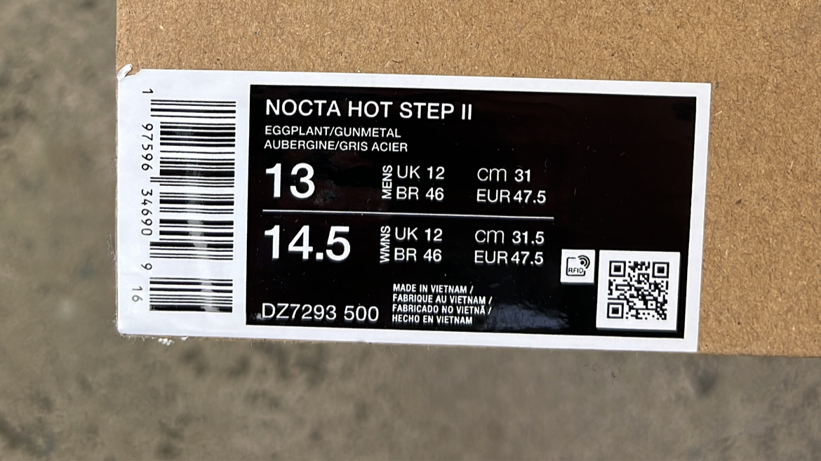 Nocta Hot Step 2 Eggplant - EU47.5 / US13 / UK12