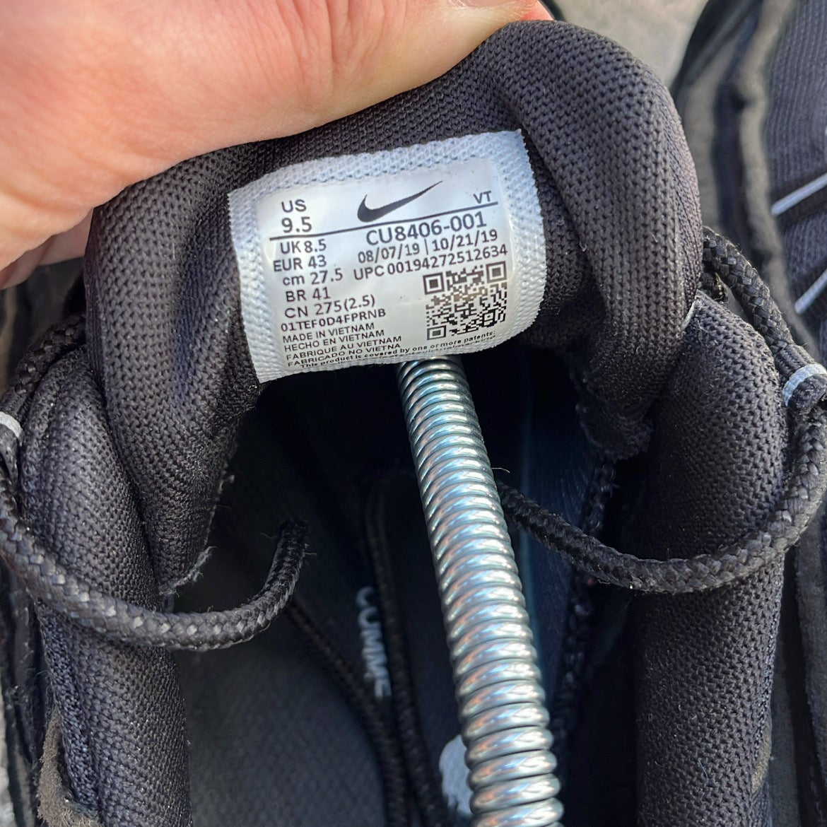 Air Max 95 CDG Black - EU43 / US9.5 / UK8.5