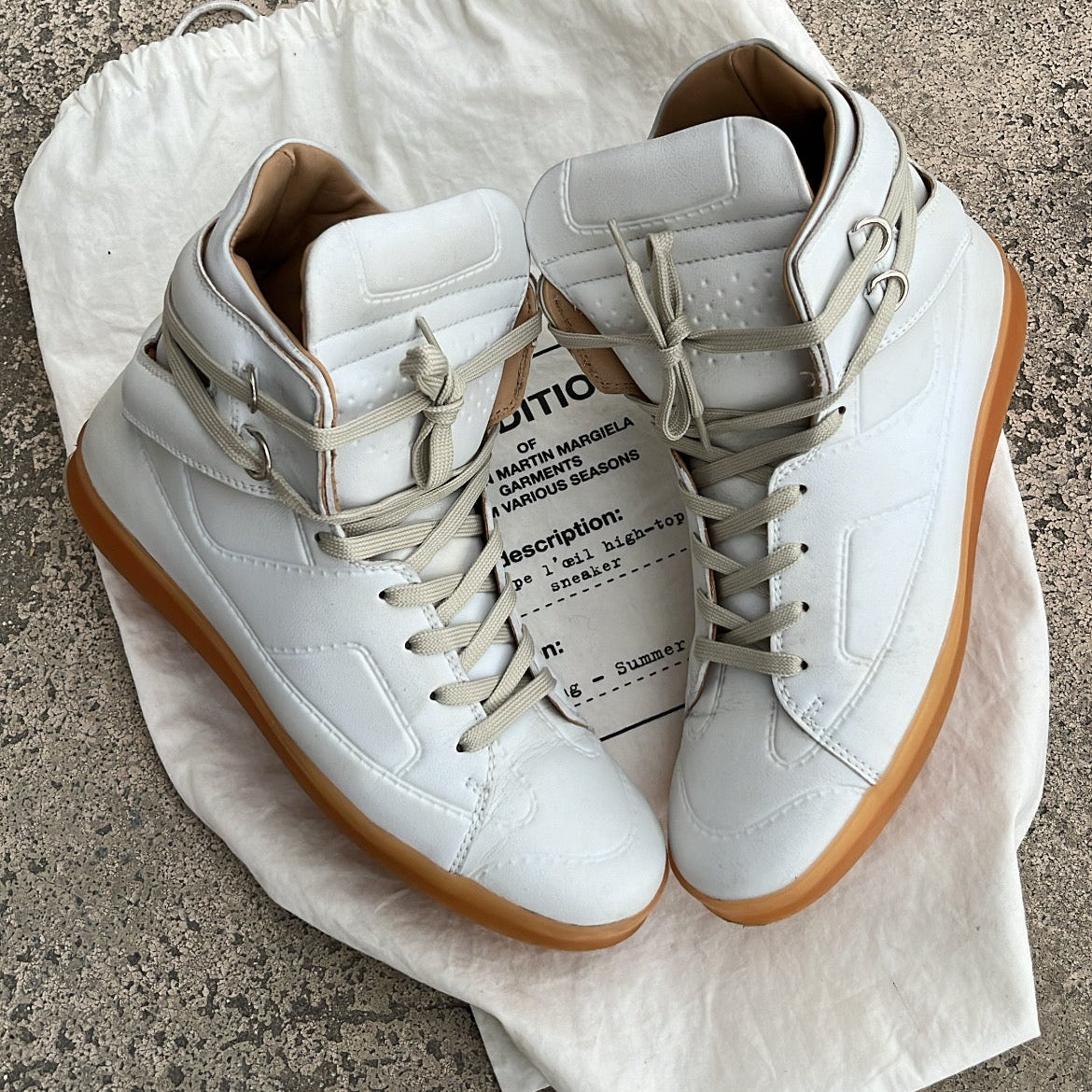 Maison Margiela x H&M High-Top White - EU43 / US10 / UK9