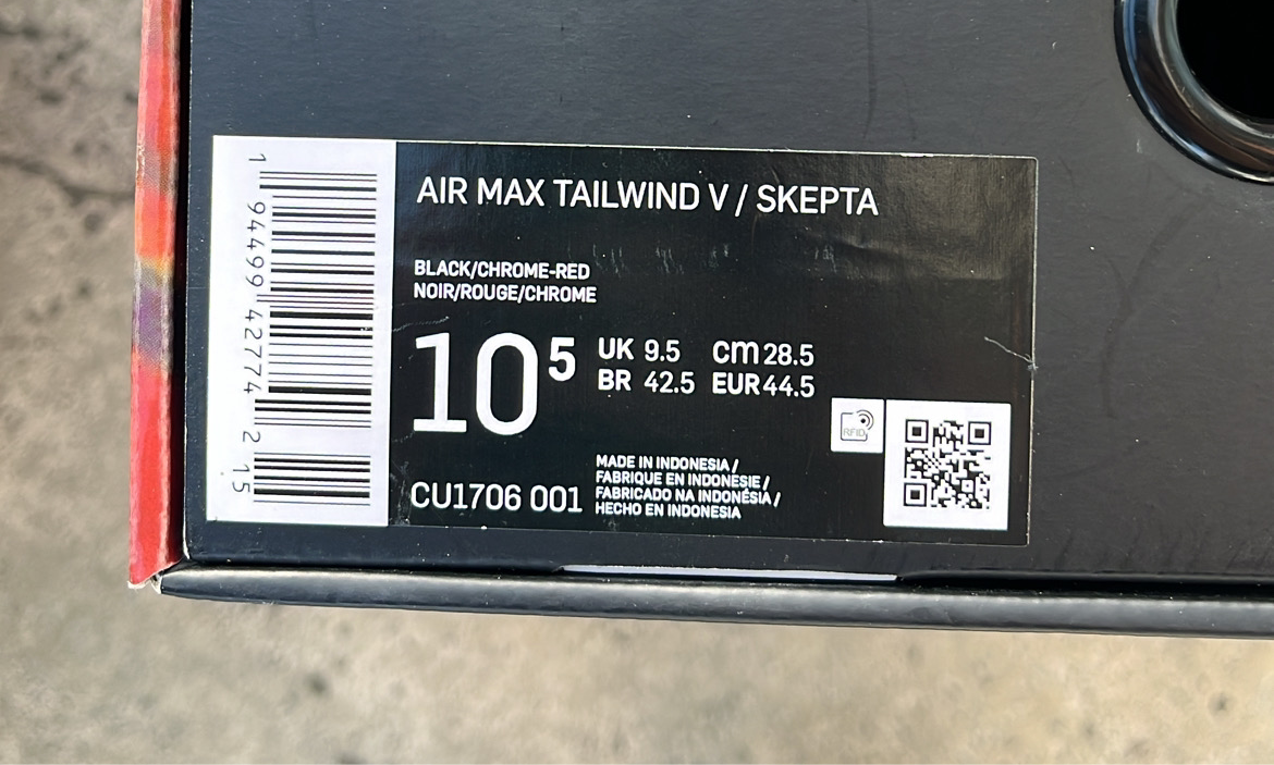 Air Max Skepta Red - EU44.5 / US10.5 / UK9.5