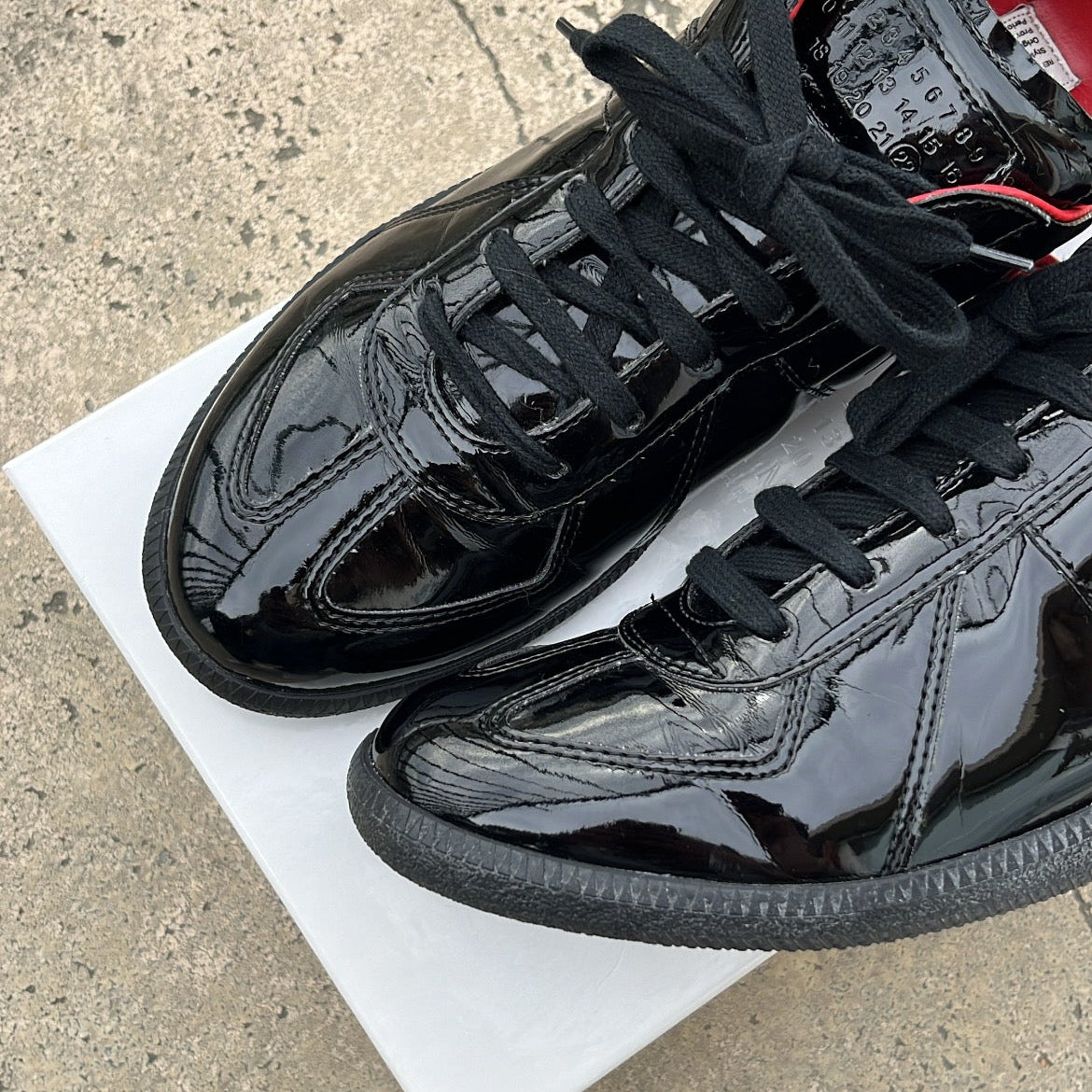 Maison Margiela GAT Black Patent - EU44 / US10 / UK9