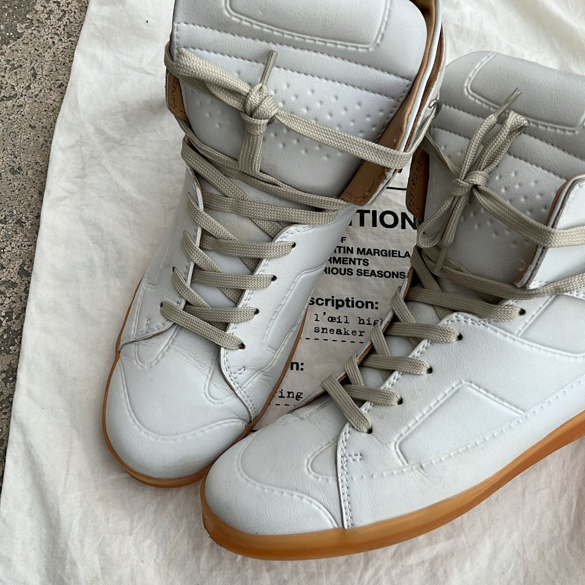 Maison Margiela x H&M High-Top White - EU42 / US9 / UK8
