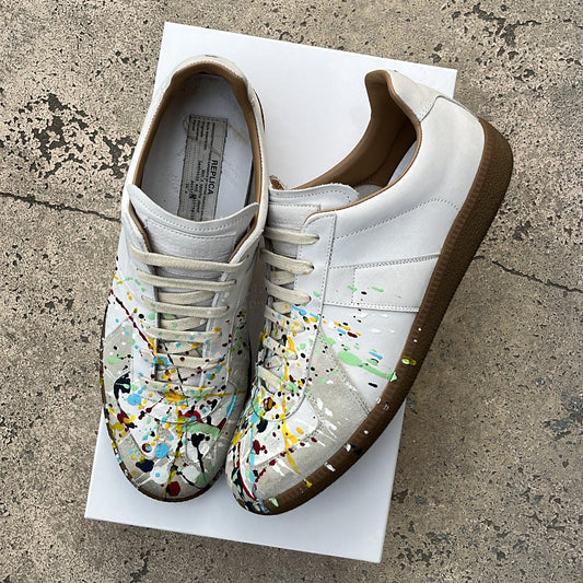 Maison Margiela GAT Paint Splatter White - EU42 / US8.5 / UK7.5