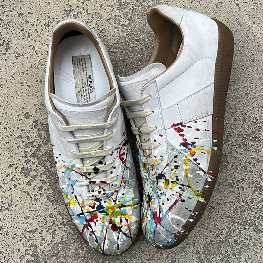 Maison Margiela GAT Paint Splatter White - EU42.5 / US9 / UK8