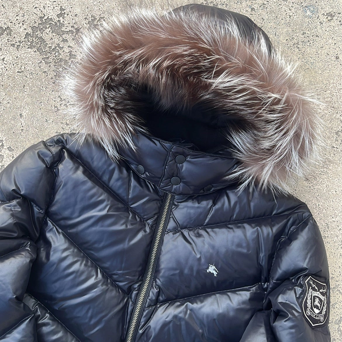 Burberry Black Label Glossy Black Jacket - M - 10th Years Anniversary