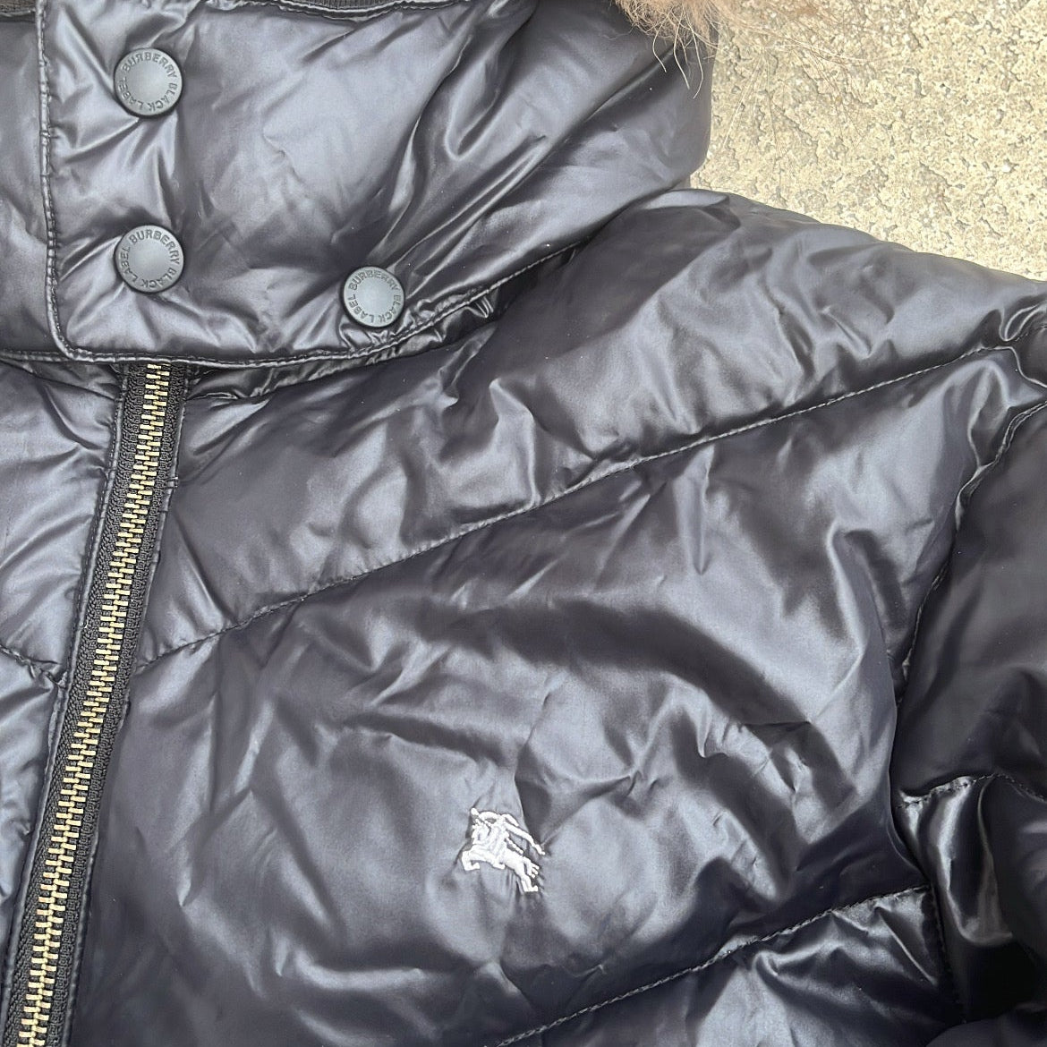 Burberry Black Label Glossy Black Jacket - M - 10th Years Anniversary
