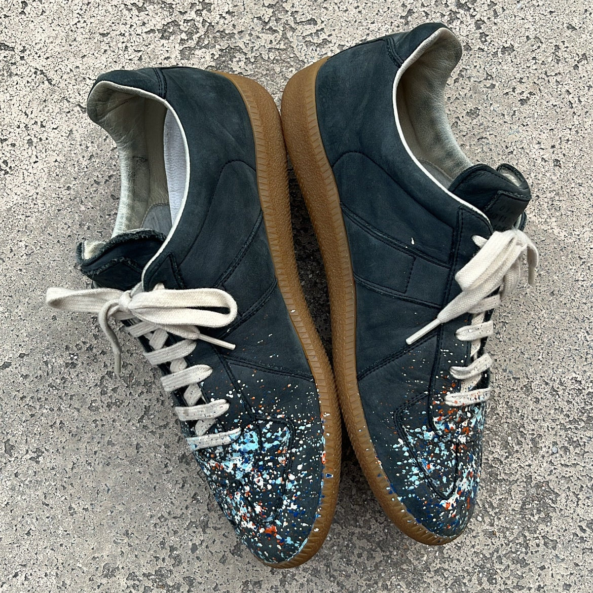 Maison Margiela GAT Paint Splatter Black - EU41 / US8 / UK7