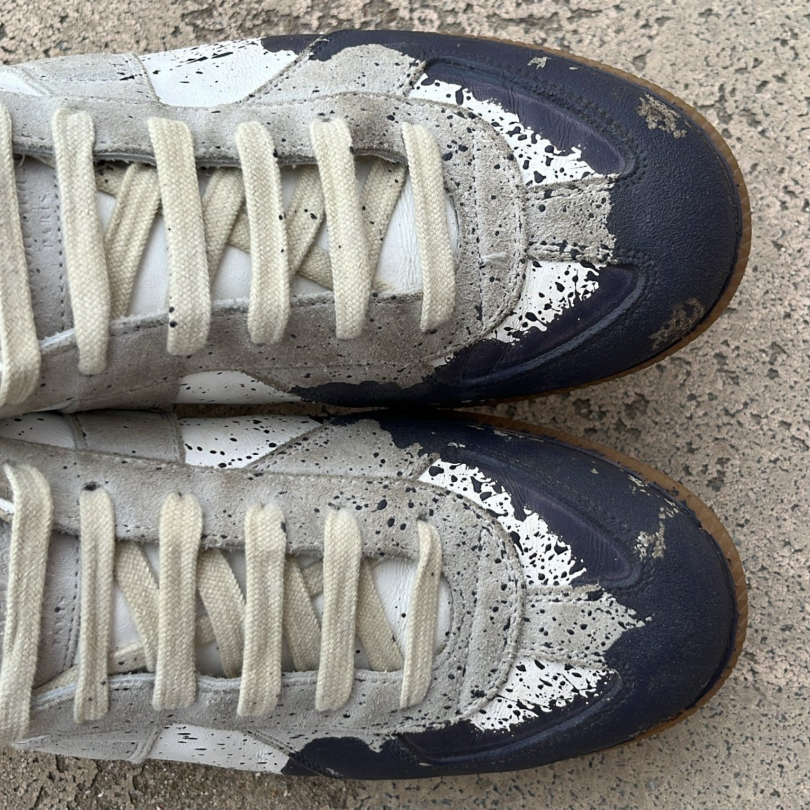 Maison Margiela GAT Paint Splatter Blue - EU43 / US9.5 / UK8.5