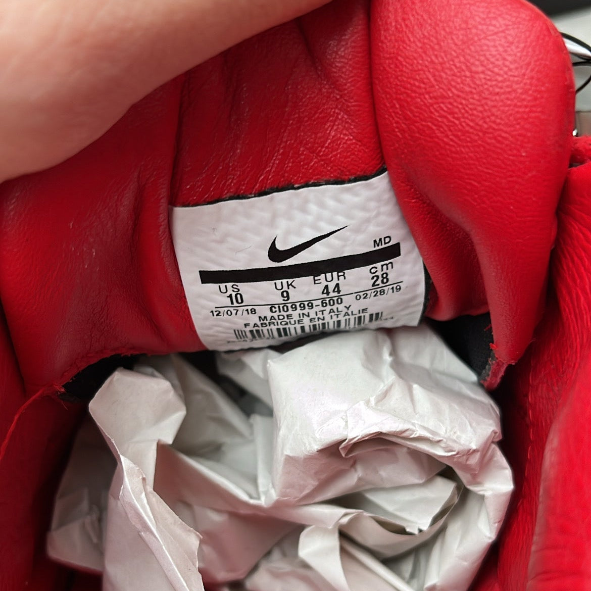 Air Max 95 Supreme Red - EU44 / US10 / UK9