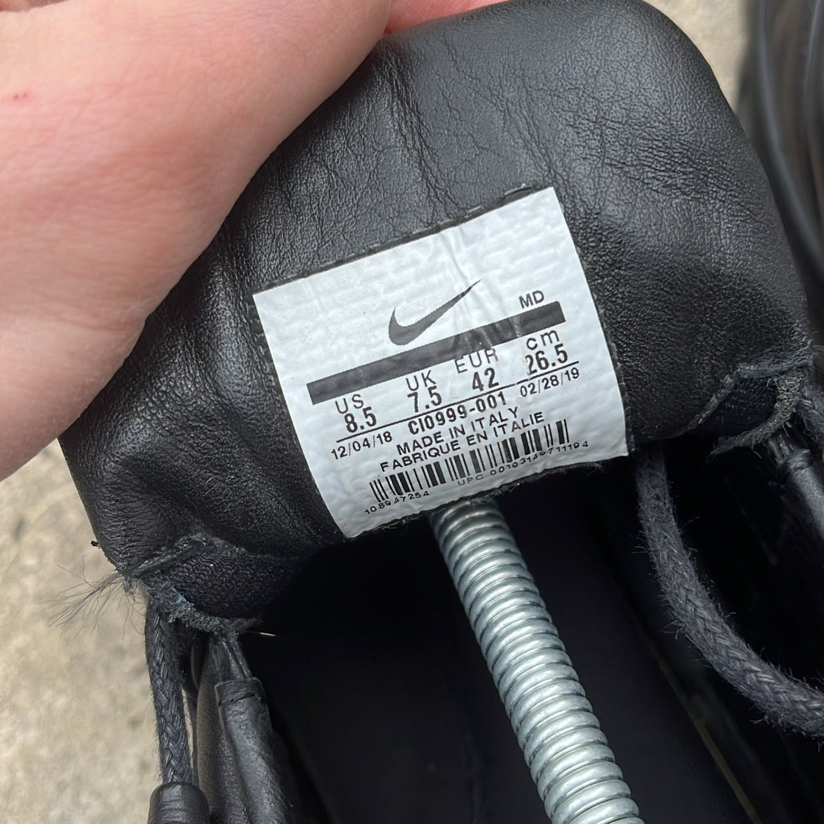 Air Max 95 Supreme Black - EU42 / US8.5 / UK7.5