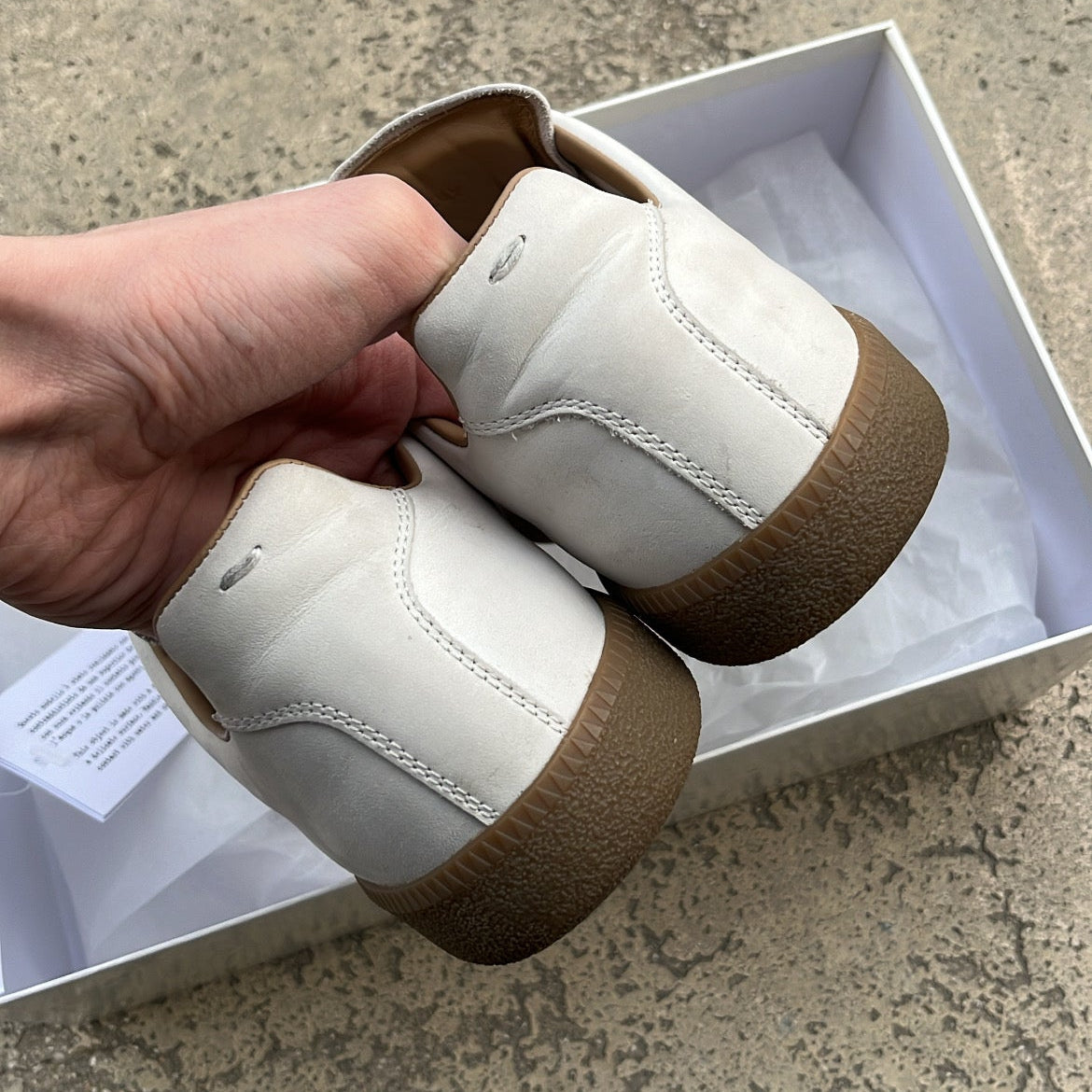 Maison Margiela GAT Paint Splatter White - EU42 / US8.5 / UK7.5