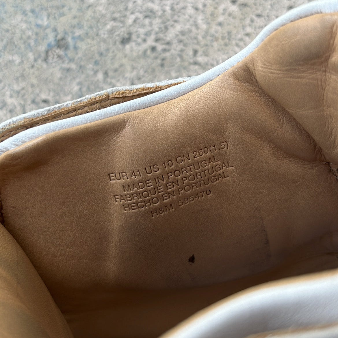 Maison Margiela x H&M High-Top White - EU41 / US8 / UK7