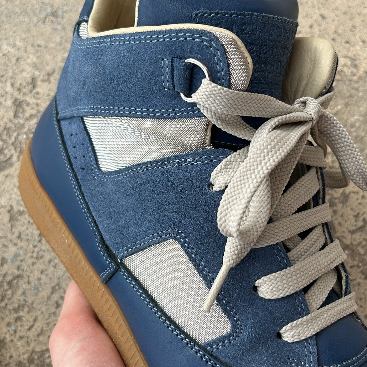 Maison Margiela GAT Mid-Top Blue - EU41 / US8 / UK7
