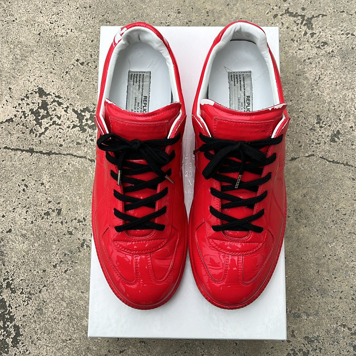 Maison Margiela GAT Red Patent - EU42 / US8.5 / UK7.5