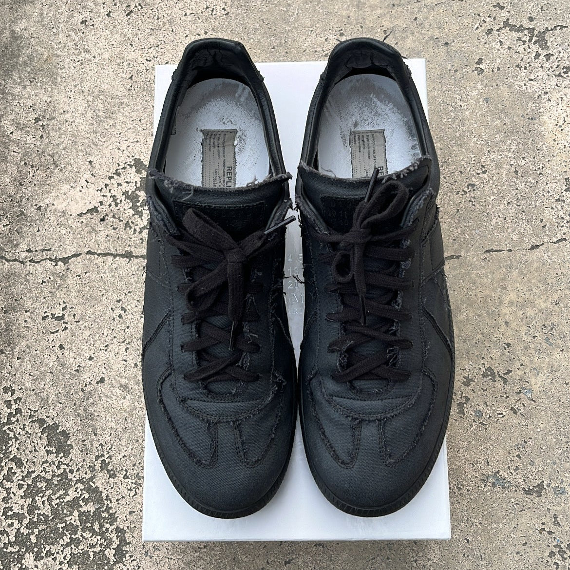 Maison Margiela GAT Distressed Canvas Black - EU45 / US11 / UK10