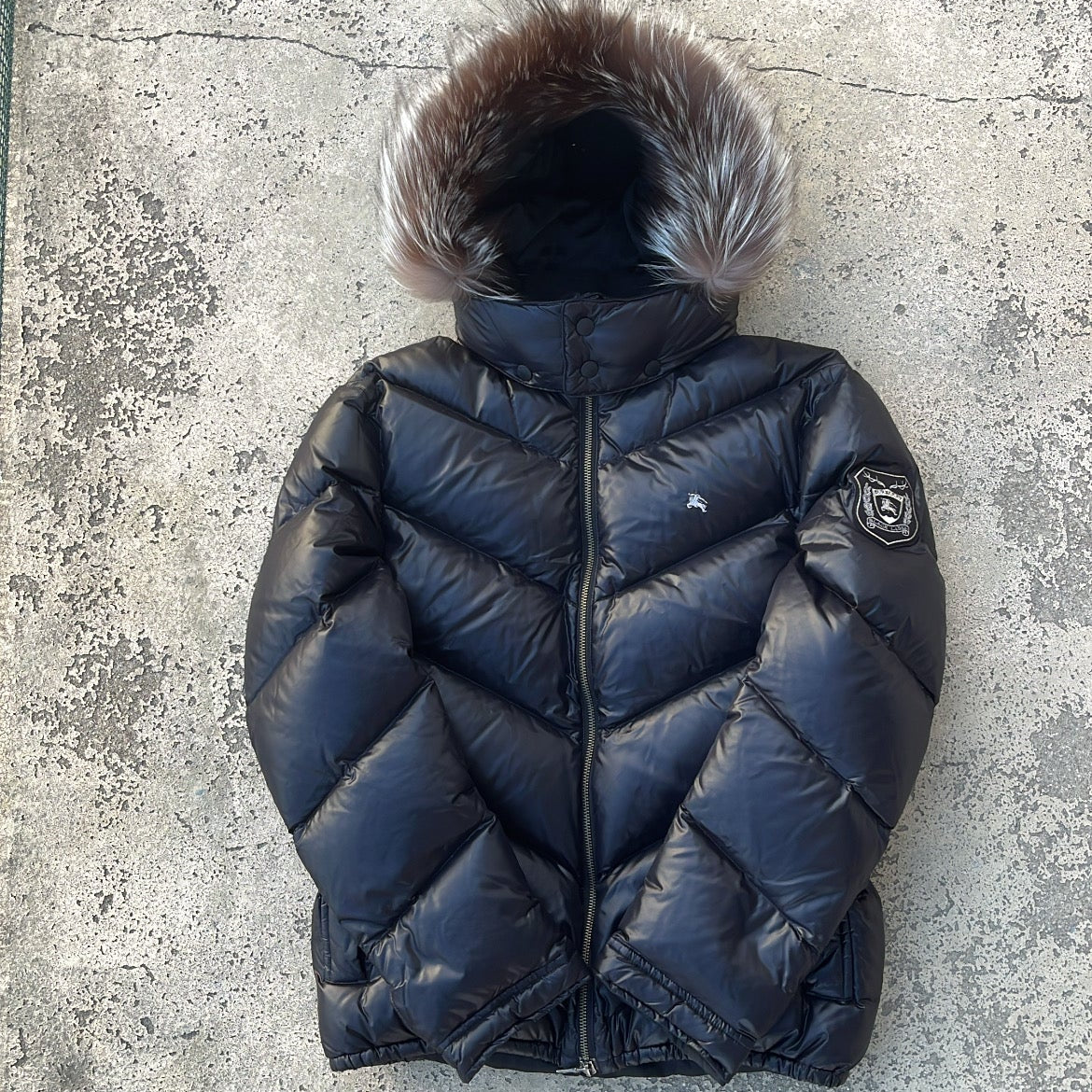 Burberry Black Label Glossy Black Jacket - M - 10th Years Anniversary