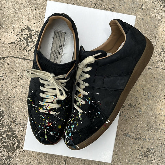 Maison Margiela GAT Paint Splatter Black - EU41.5 / US8 / UK7
