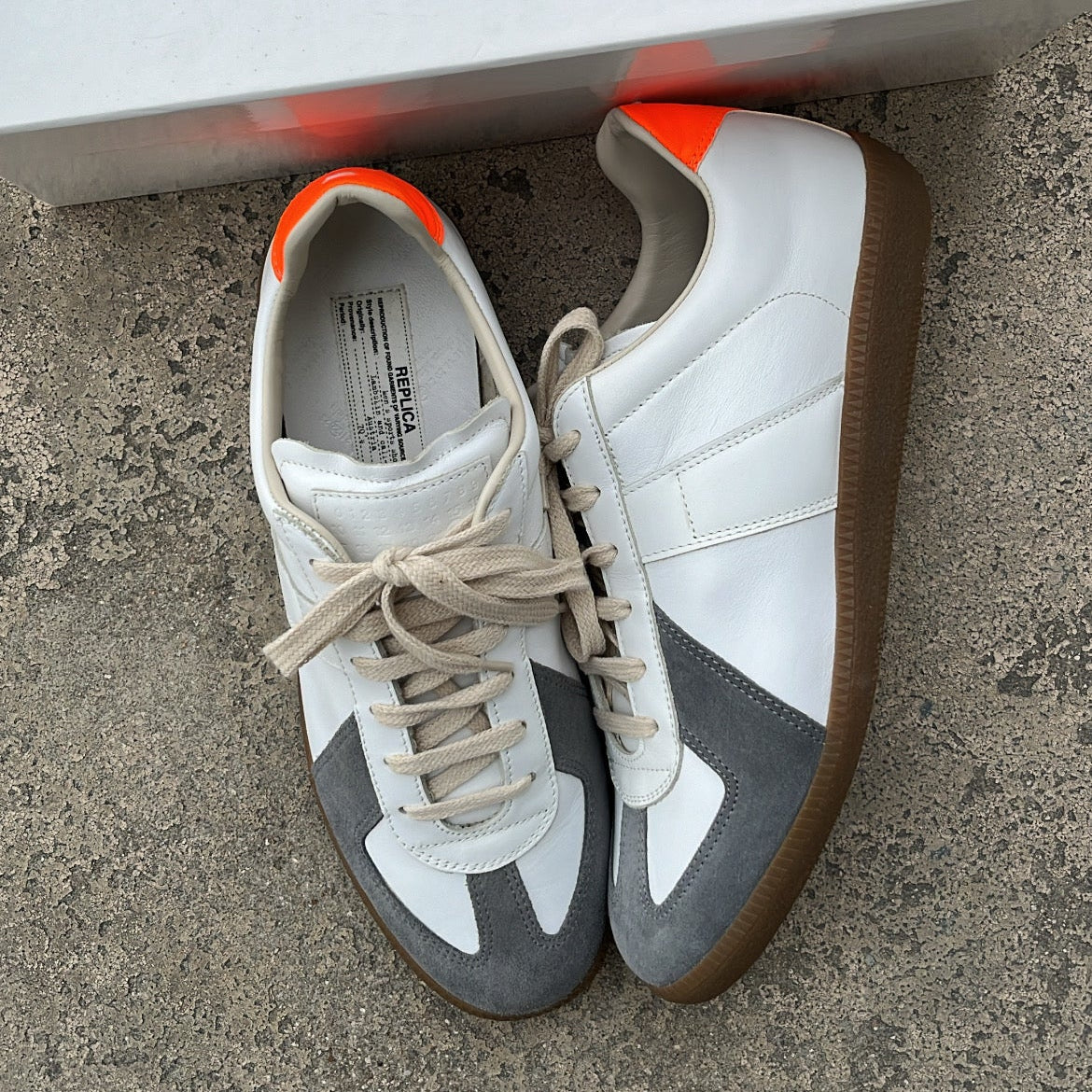 Maison Margiela GAT White Orange - EU42.5 / US9 / UK8