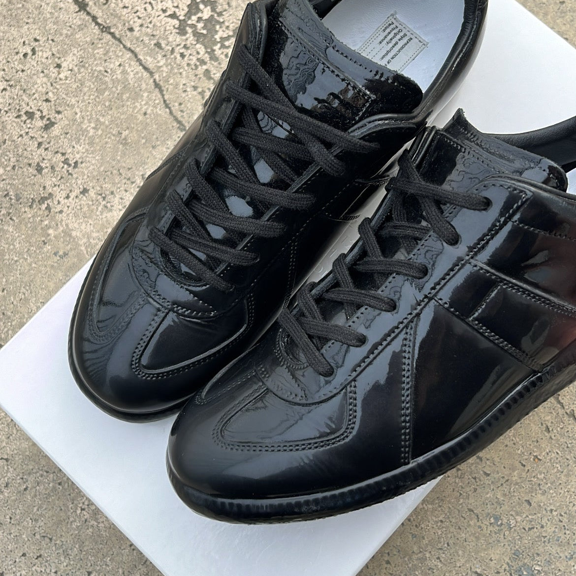 Maison Margiela GAT Black Patent - EU41 / US8 / UK7