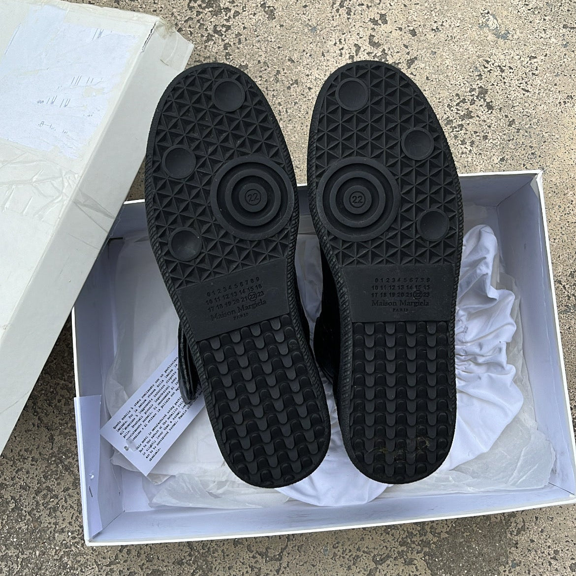Maison Margiela Blistered Black Leather - EU40 / US7 / UK6