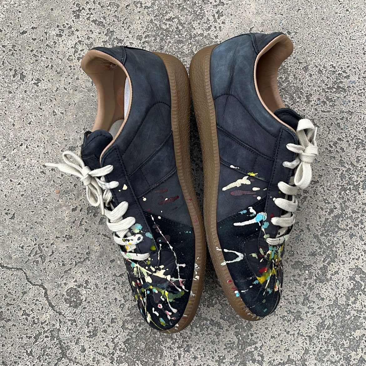 Maison Margiela GAT Paint Splatter Black - EU42 / US8.5 / UK7.5