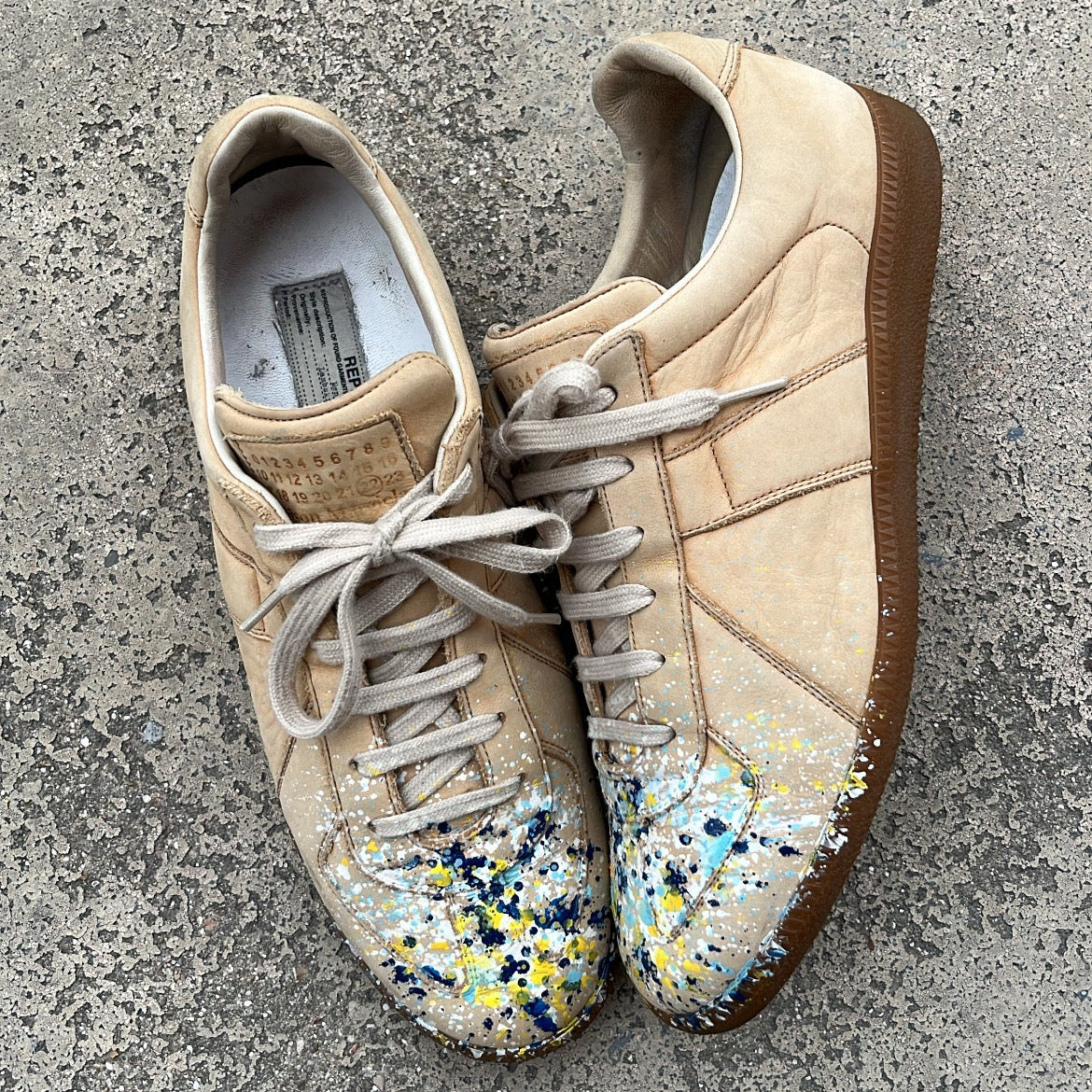 Maison Margiela GAT Paint Splatter Beige - EU43 / US9.5 / UK8.5
