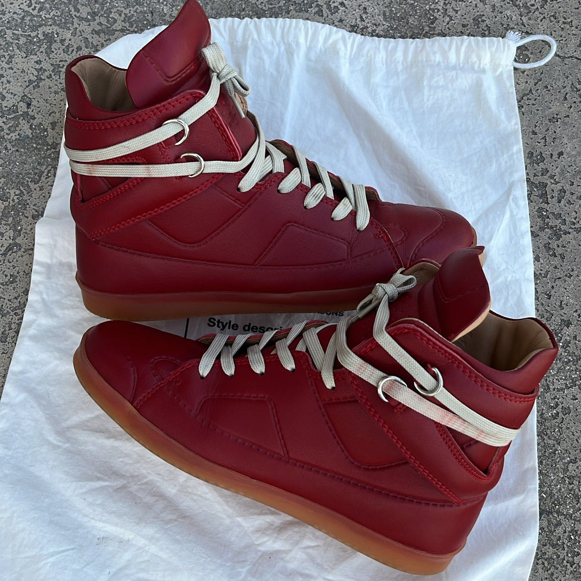 Maison Margiela x H&M High-Top Red - EU41 / US8 / UK7
