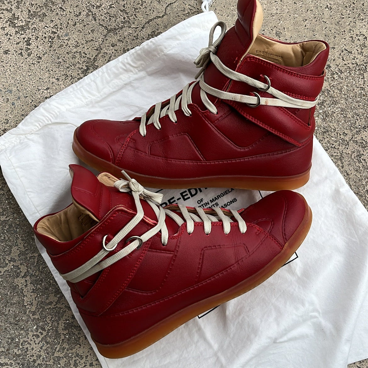 Maison Margiela x H&M High-Top Red - EU42 / US8.5 / UK7.5