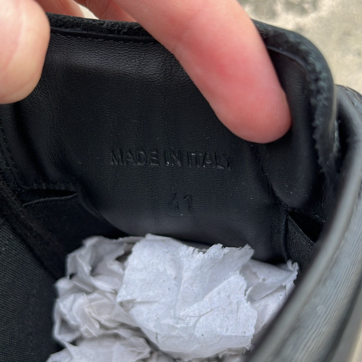 Maison Margiela GAT Black Patent - EU41 / US8 / UK7