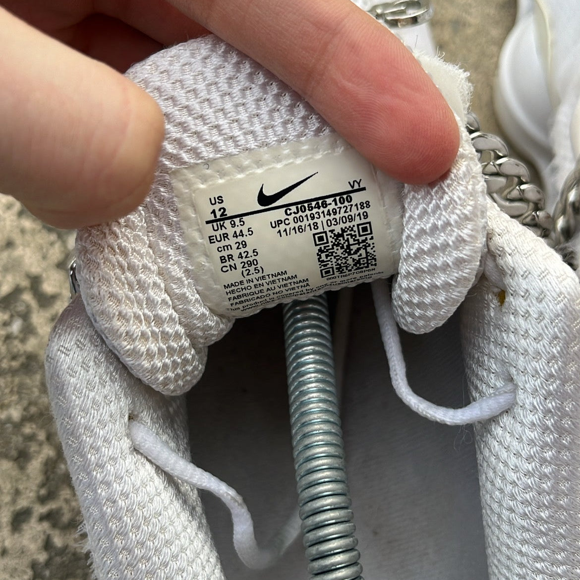 Shox CDG White - EU44.5 / US10.5 / UK9.5