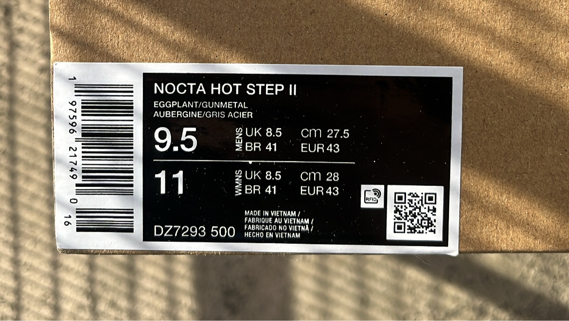 Nocta Hot Step 2 Eggplant - EU43 / US9.5 / UK8.5